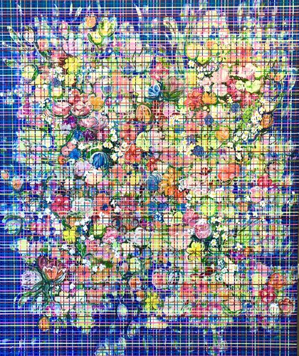 flower theme by Silvia Strobos, Painting for Sale on Select
