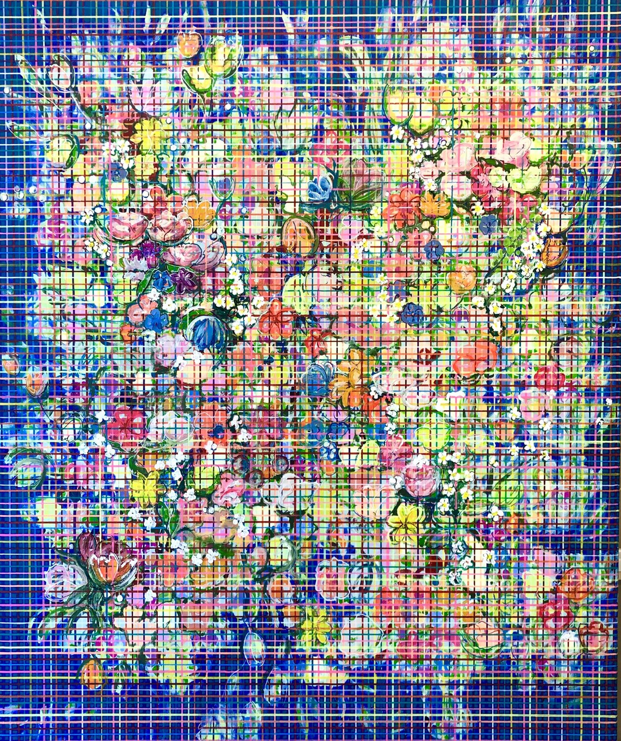 flower theme Silvia Strobos Original painting for sale