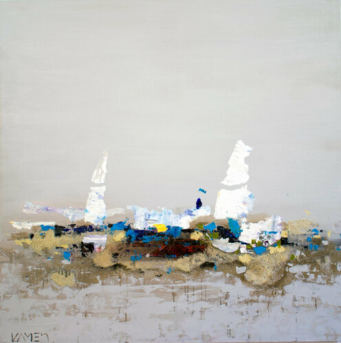 Boats&Shadows 7 by Kamen Trifonov, Painting for Sale on Select