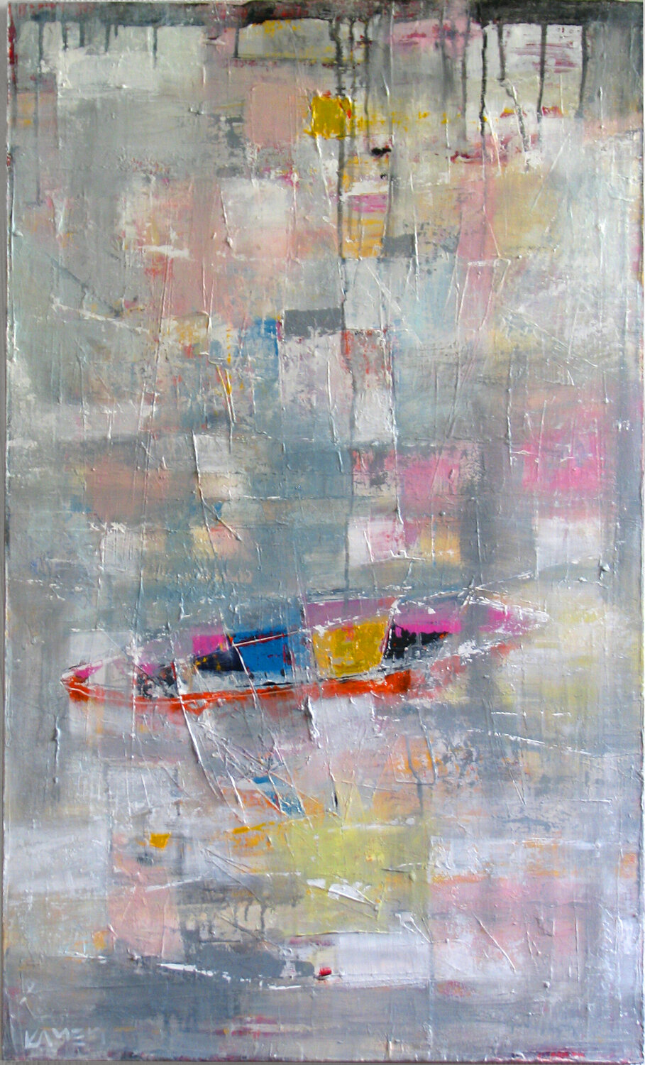 Boats&Shadows 2 Kamen Trifonov Original painting for sale