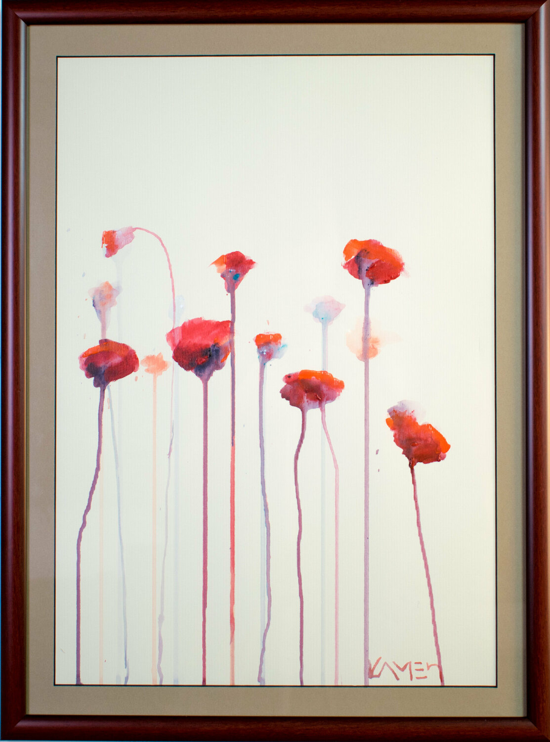 Silent Poppies 7 Kamen Trifonov Original painting for sale