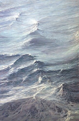 Wasser der Ozeane. Pazifik 9 by Sergej Sologub, Painting for Sale on Select