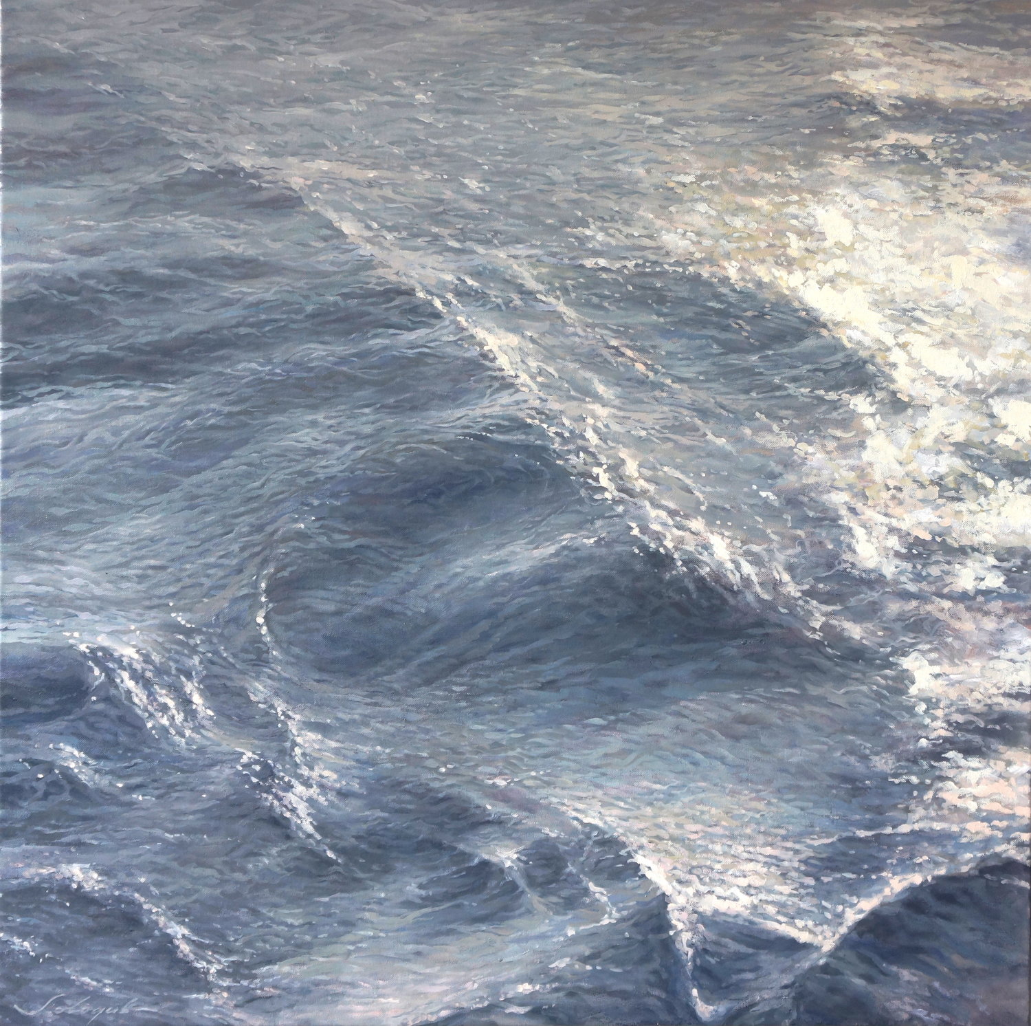 Wasser der Ozeane. Pazifik 4 Sergej Sologub Original painting for sale