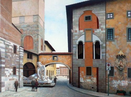 Lucca by Sergej Sologub, Painting for Sale on Select
