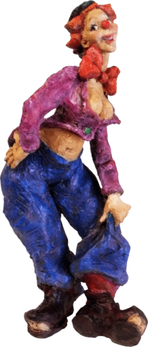 la clowne joyeuse by Marie-Thérèse Tsalapatanis, Sculpture for Sale on Select
