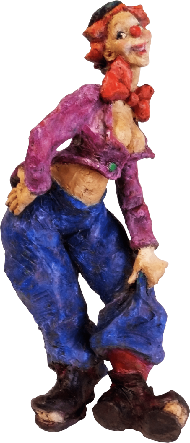 la clowne joyeuse Marie-Thérèse Tsalapatanis Sculpture for sale