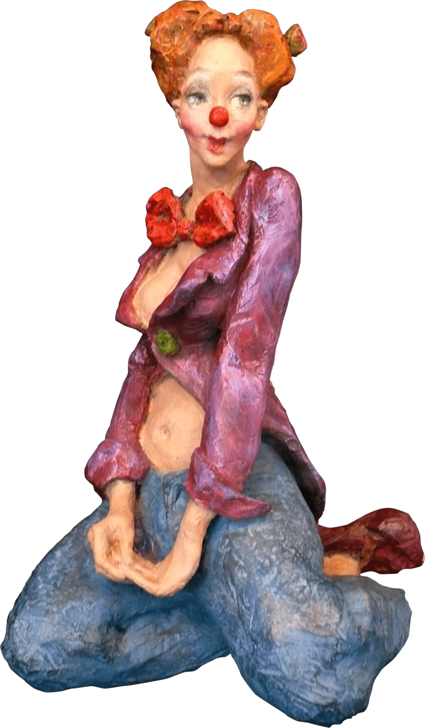 la Clowne timide Marie-Thérèse Tsalapatanis Sculpture for sale