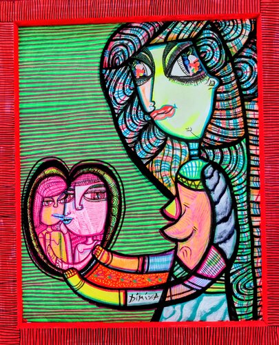 Little heart, little heart, who is my chosen one from the country? by Laurentiu Dimisca, Painting for Sale on Select