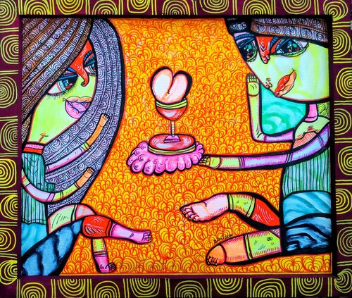 Can I enter your painting? by Laurentiu Dimisca, Painting for Sale on Select