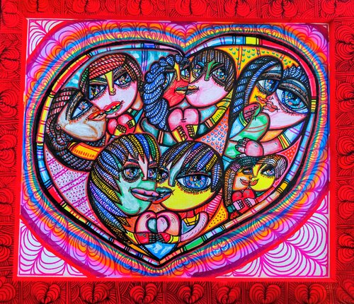 With all my heart by Laurentiu Dimisca, Painting for Sale on Select