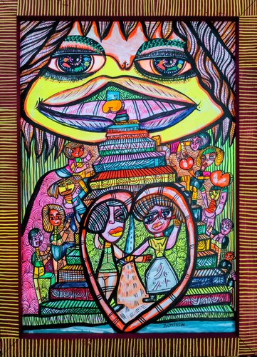 The Offering of Love by Laurentiu Dimisca, Painting for Sale on Select