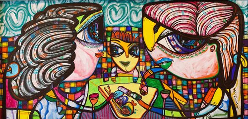 Sushi Family by Laurentiu Dimisca, Painting for Sale on Select