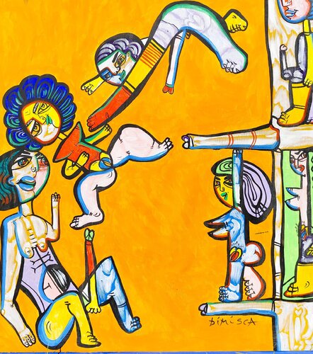 Erotism 4 by Laurentiu Dimisca, Painting for Sale on Select