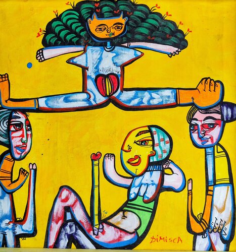 Erotism 8 by Laurentiu Dimisca, Painting for Sale on Select