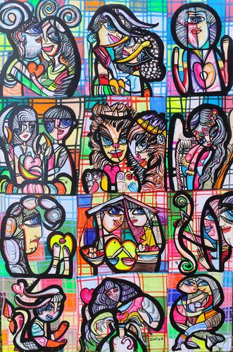 Zodiac love by Laurentiu Dimisca, Painting for Sale on Select