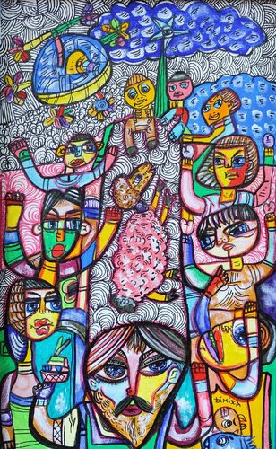 The Last Supper by Laurentiu Dimisca, Painting for Sale on Select