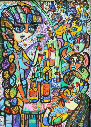 Take and taste and enjoy by Laurentiu Dimisca, Painting for Sale on Select