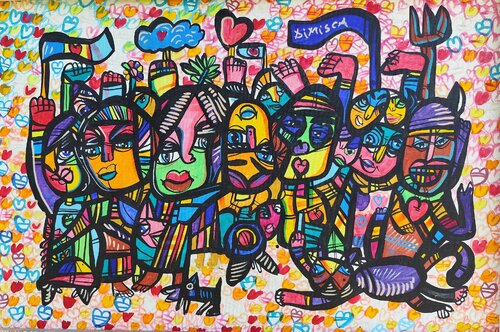 Love stike 1 by Laurentiu Dimisca, Painting for Sale on Select