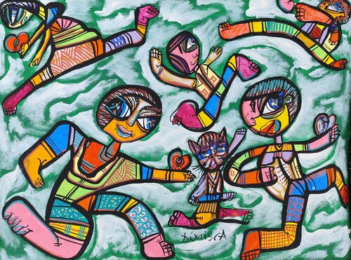 The colors of sport 4 by Laurentiu Dimisca, Painting for Sale on Select