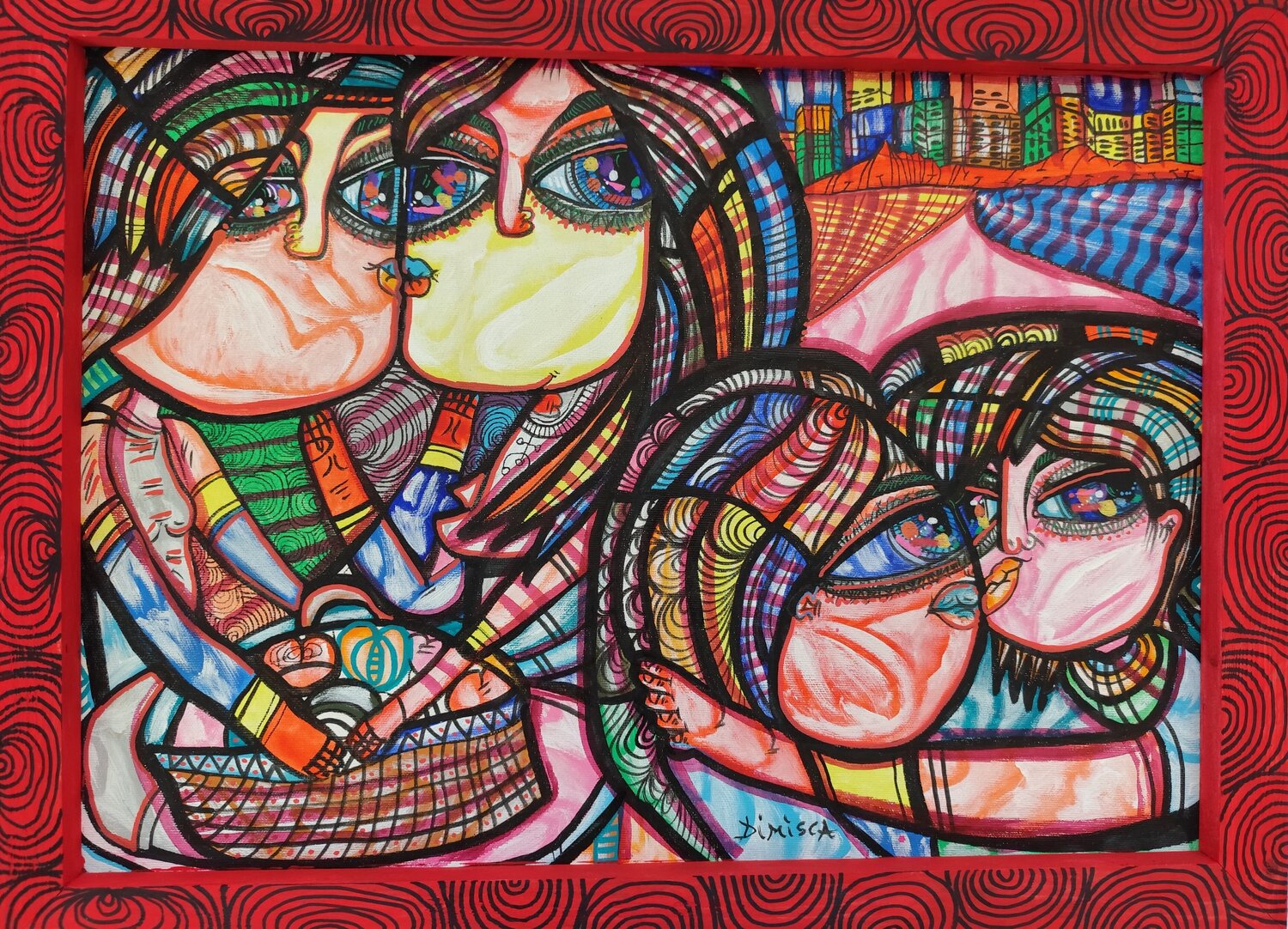 Miss Me! Laurentiu Dimisca Original painting for sale