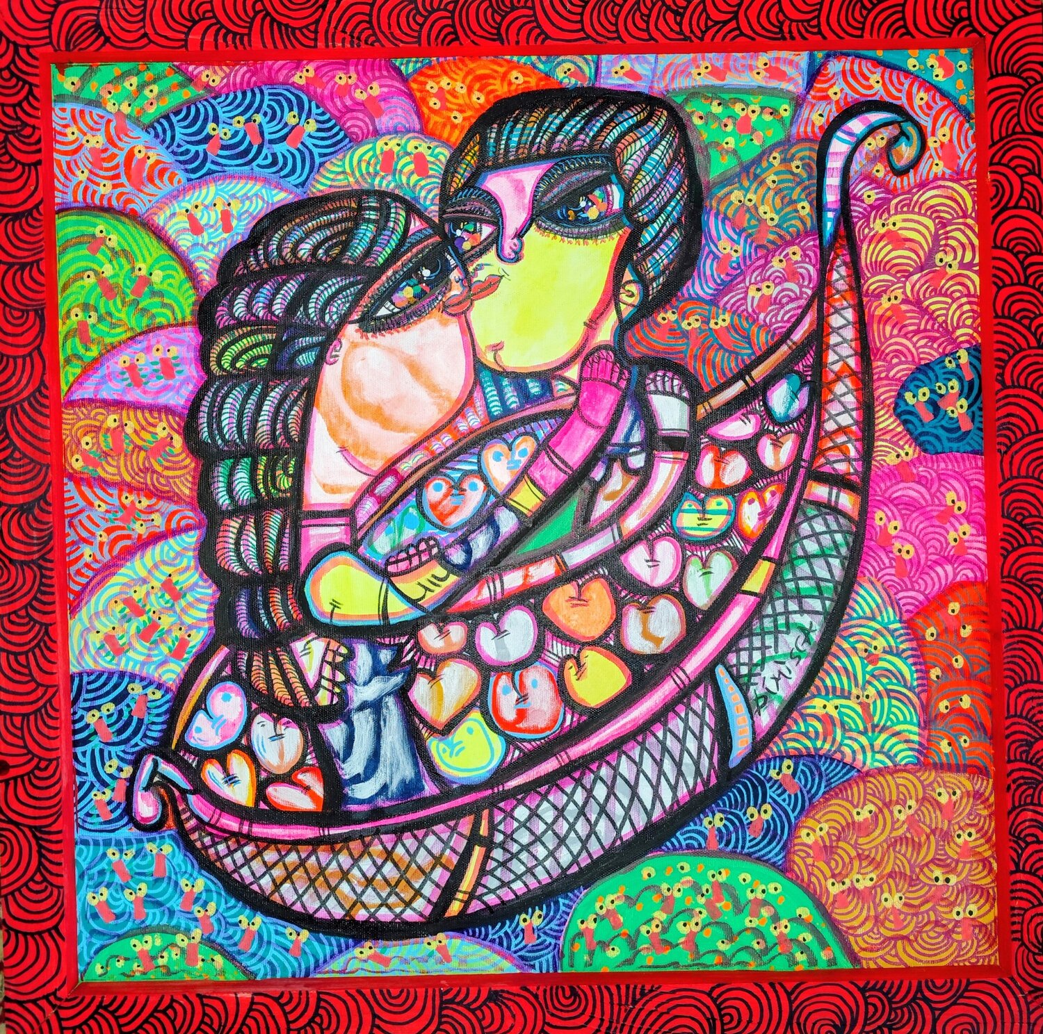 The Ship of Love Laurentiu Dimisca Original painting for sale