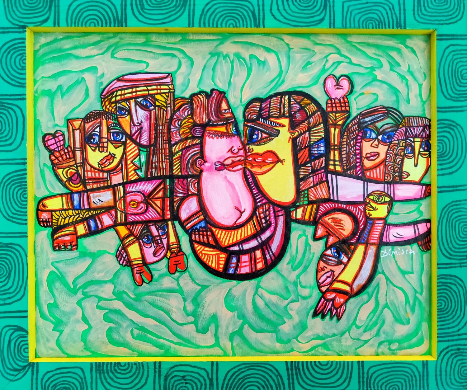 Witnesses of Love Laurentiu Dimisca Original painting for sale