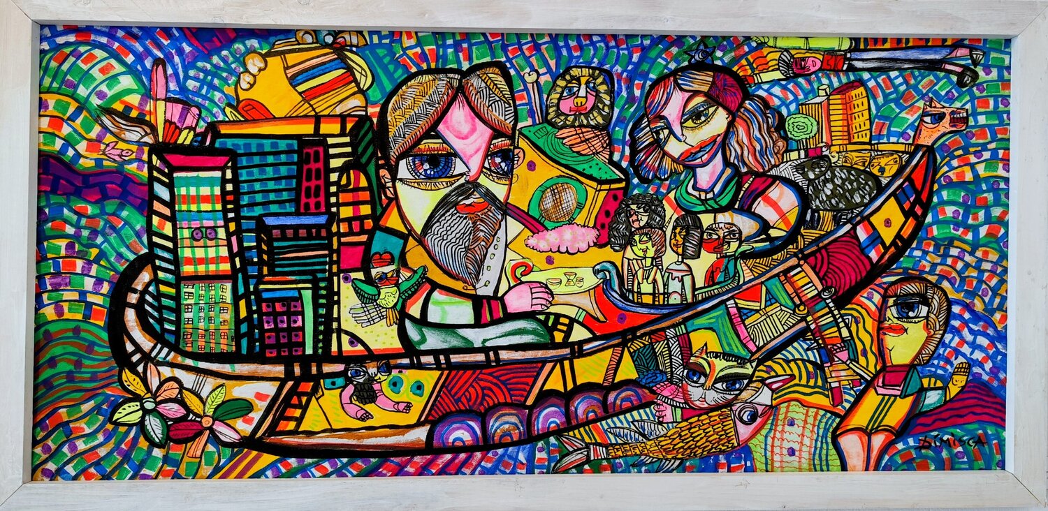 Noah will Be Back! Laurentiu Dimisca Original painting for sale