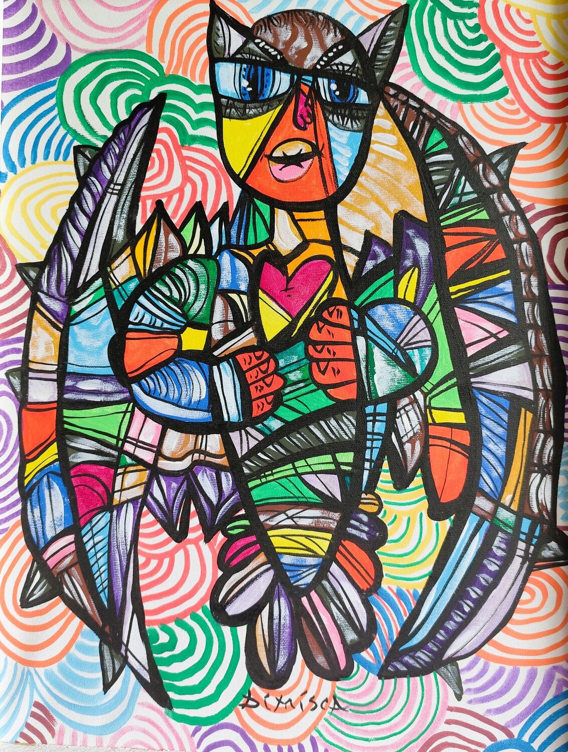 Batman Forever 7 Laurentiu Dimisca Original painting for sale