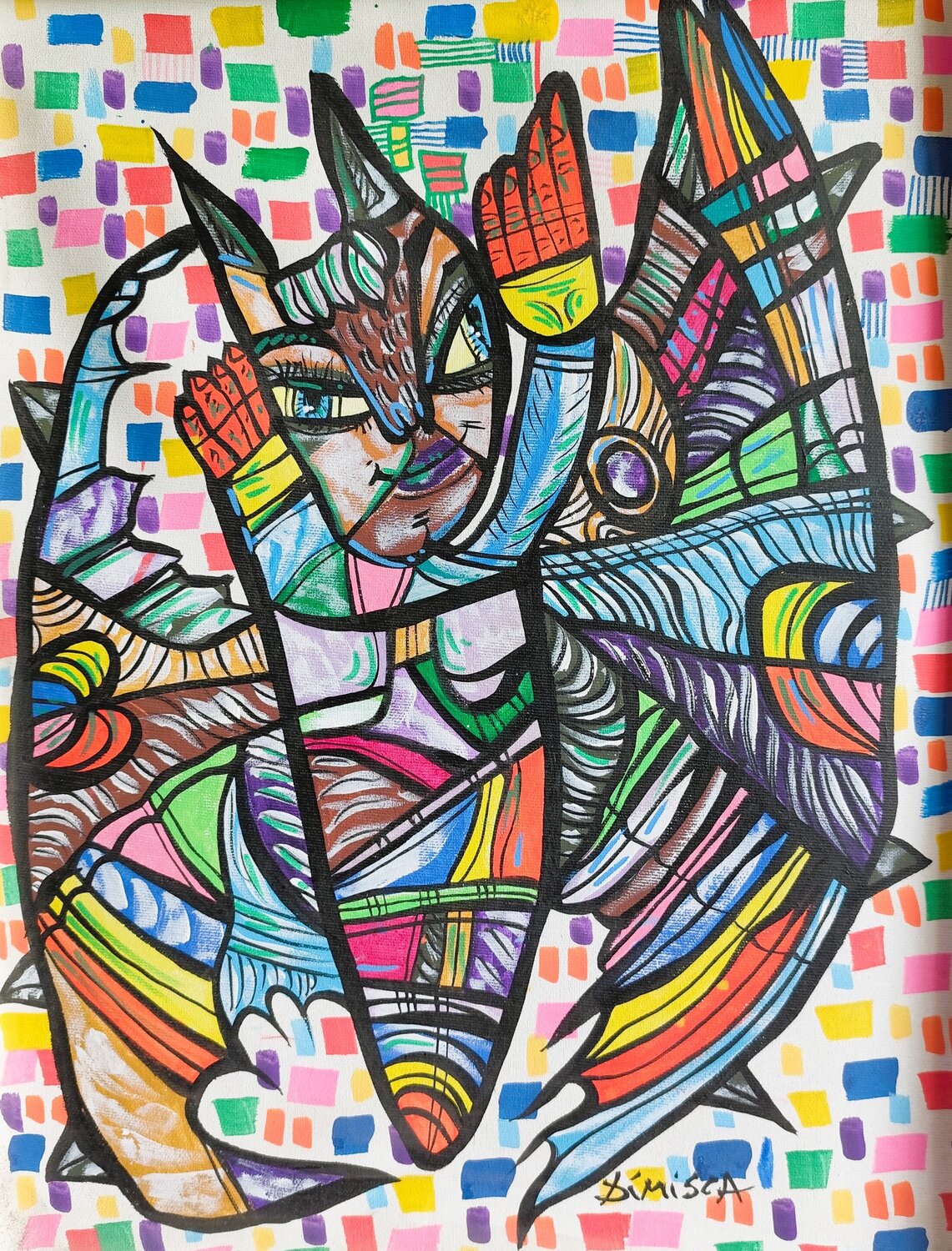 Batman Forever 8 Laurentiu Dimisca Original painting for sale