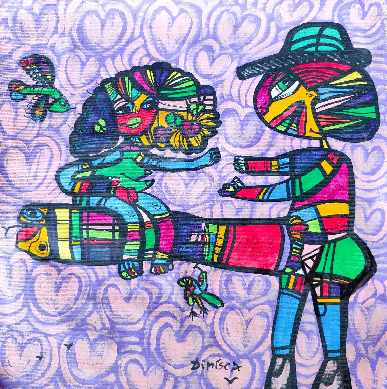 Erotism  6 Laurentiu Dimisca Original painting for sale