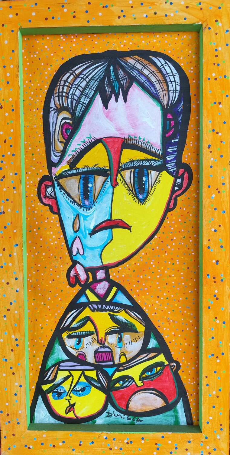 Don't Cry for Me, Little Boy! Laurentiu Dimisca Original painting for sale