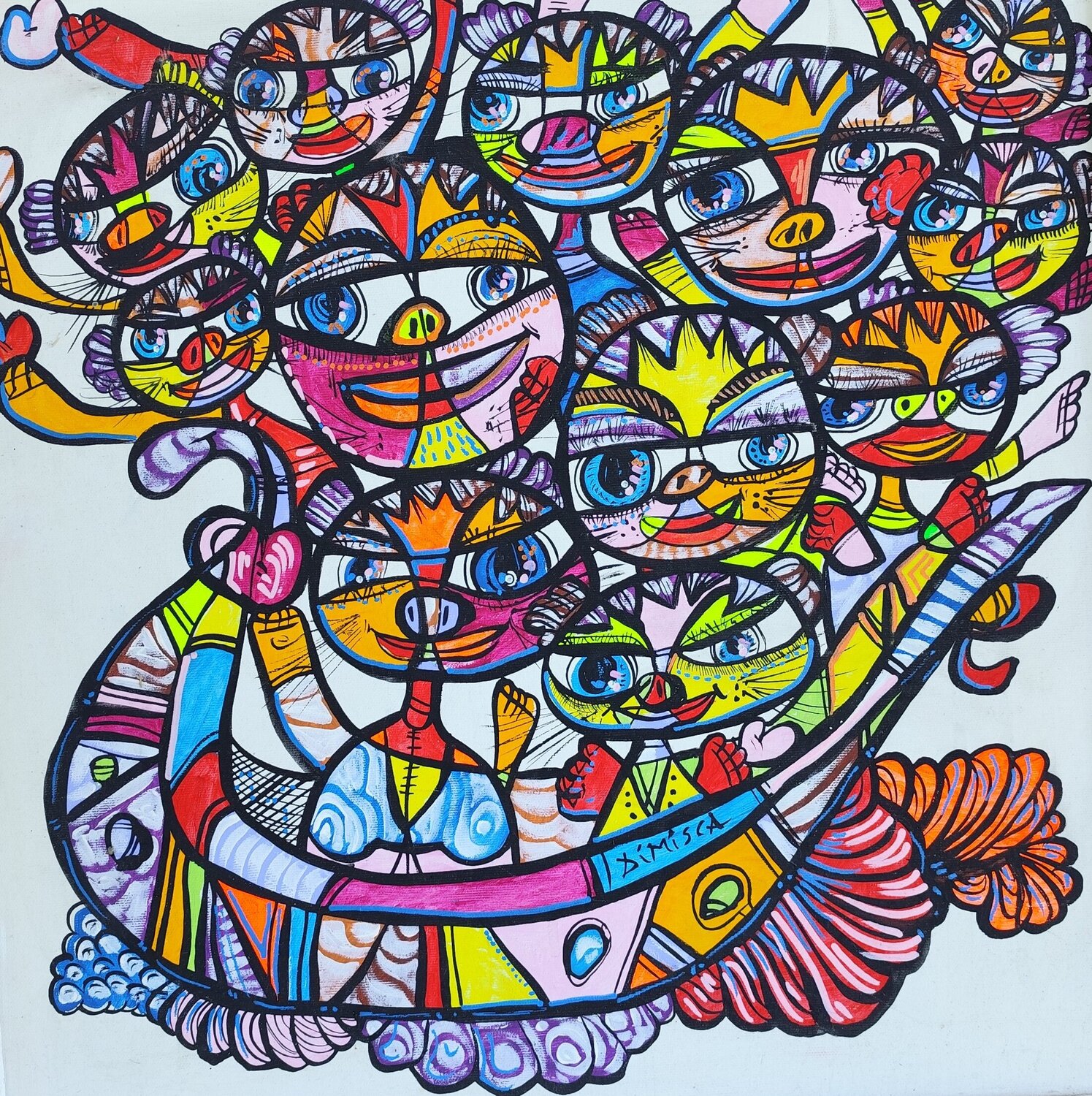 The Ship of Love Laurentiu Dimisca Original painting for sale