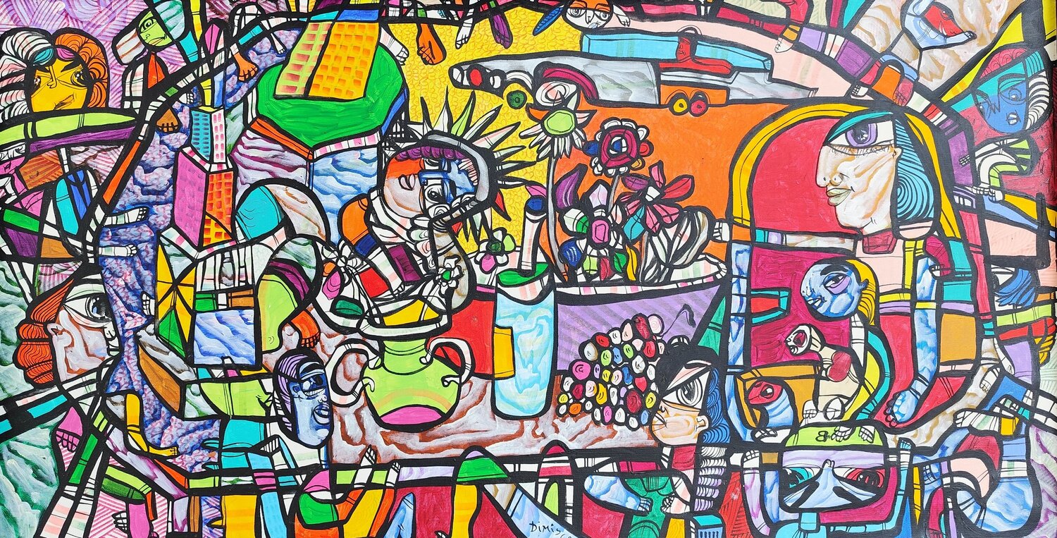 Still life in New York Laurentiu Dimisca Original painting for sale