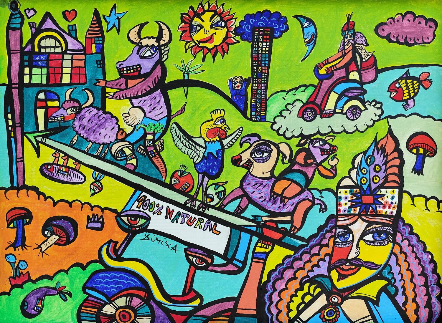 Be Natural 100% Laurentiu Dimisca Original painting for sale
