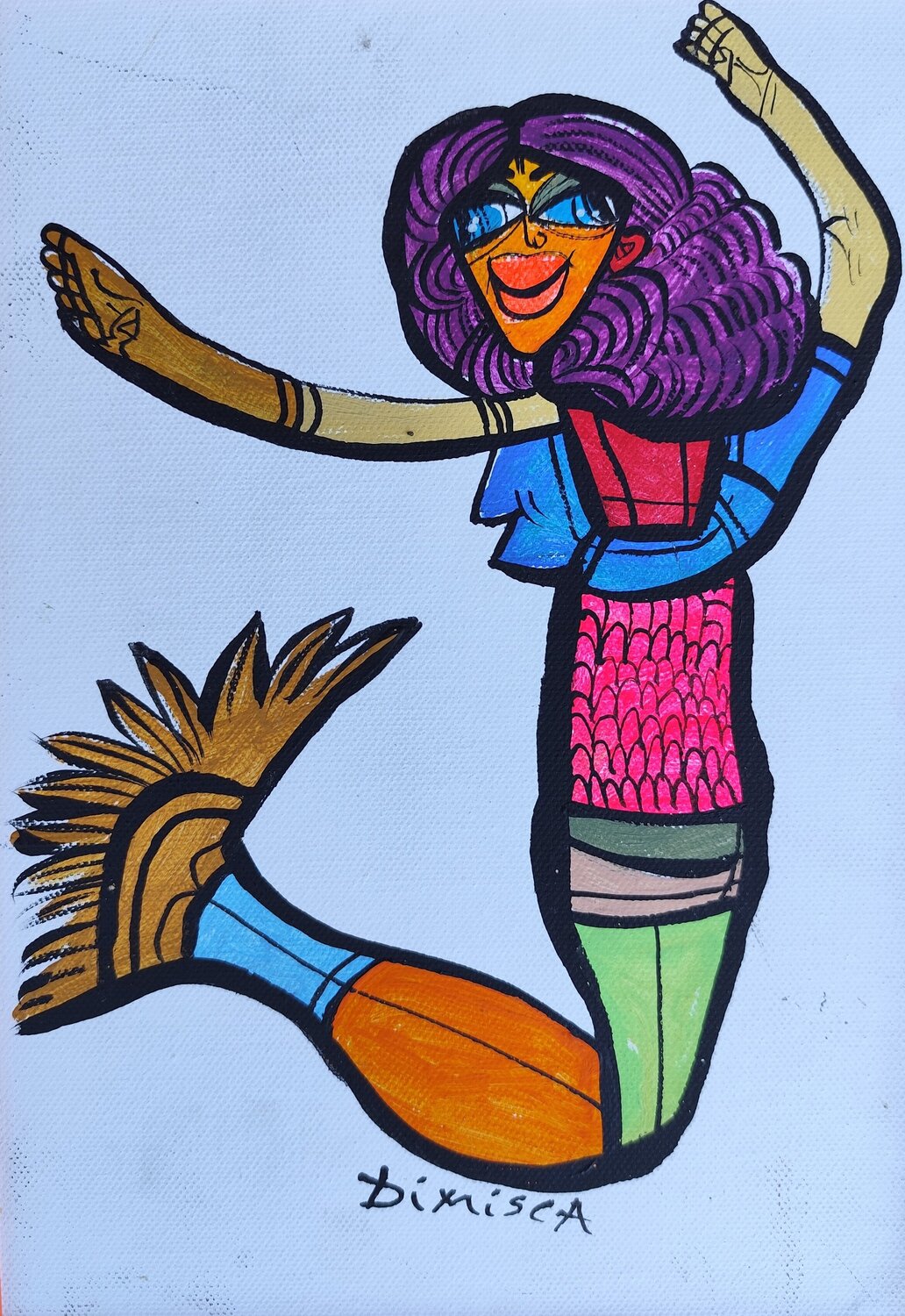 Mythological 2 Laurentiu Dimisca Original painting for sale