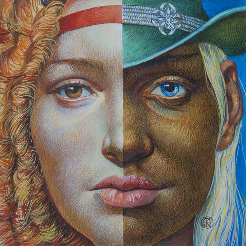 "NORD und SÜD. NEUE REALITÄT " Serie Verbindungen by Yaroslav Kurbanov, Painting for Sale on Select
