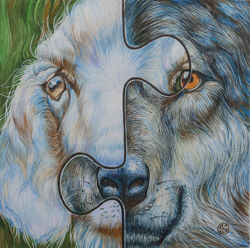" JÄGER UND BEUTE" Serie Verbindungen. by Yaroslav Kurbanov, Painting for Sale on Select