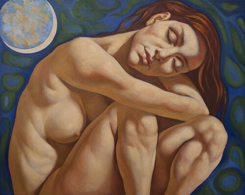 FULL MOON by Yaroslav Kurbanov, Painting for Sale on Select