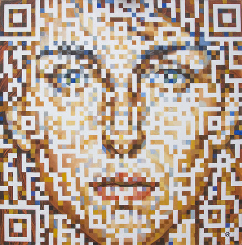 "Q-CODE 1" by Yaroslav Kurbanov, Painting for Sale on Select