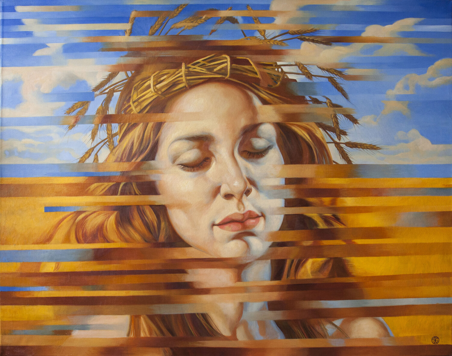 DISAPPEARING IMAGE Yaroslav Kurbanov Original painting for sale