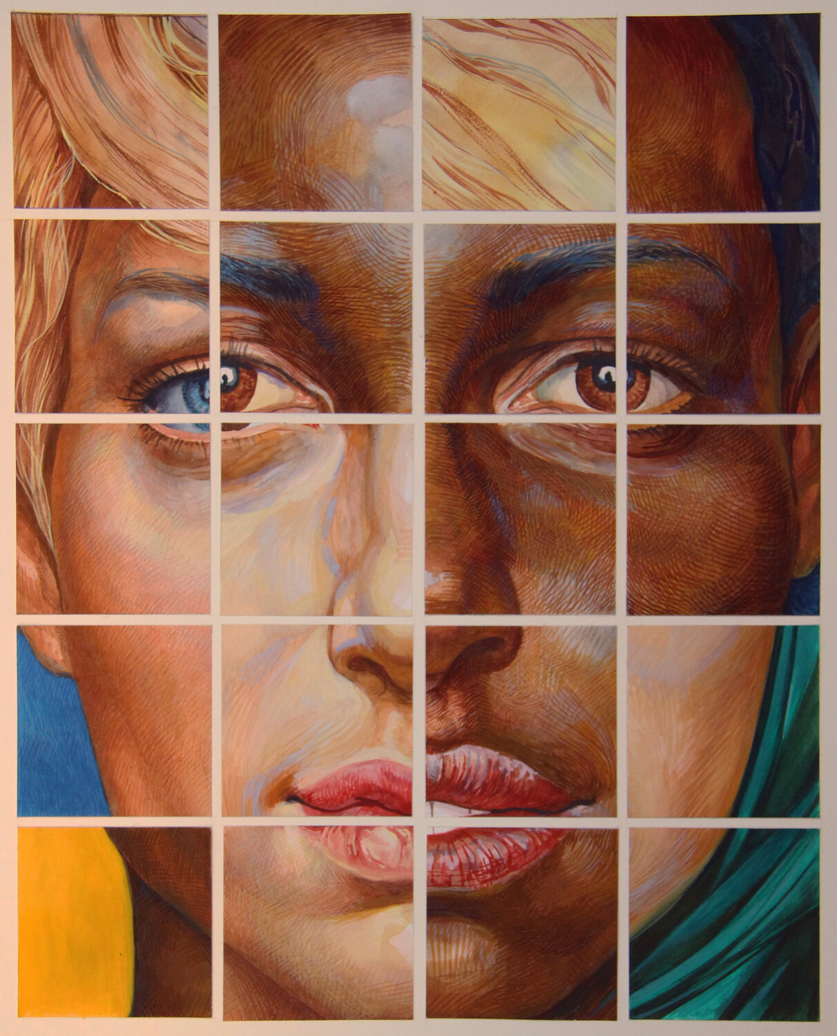 "GLOBALIZATION 1" Yaroslav Kurbanov Original painting for sale