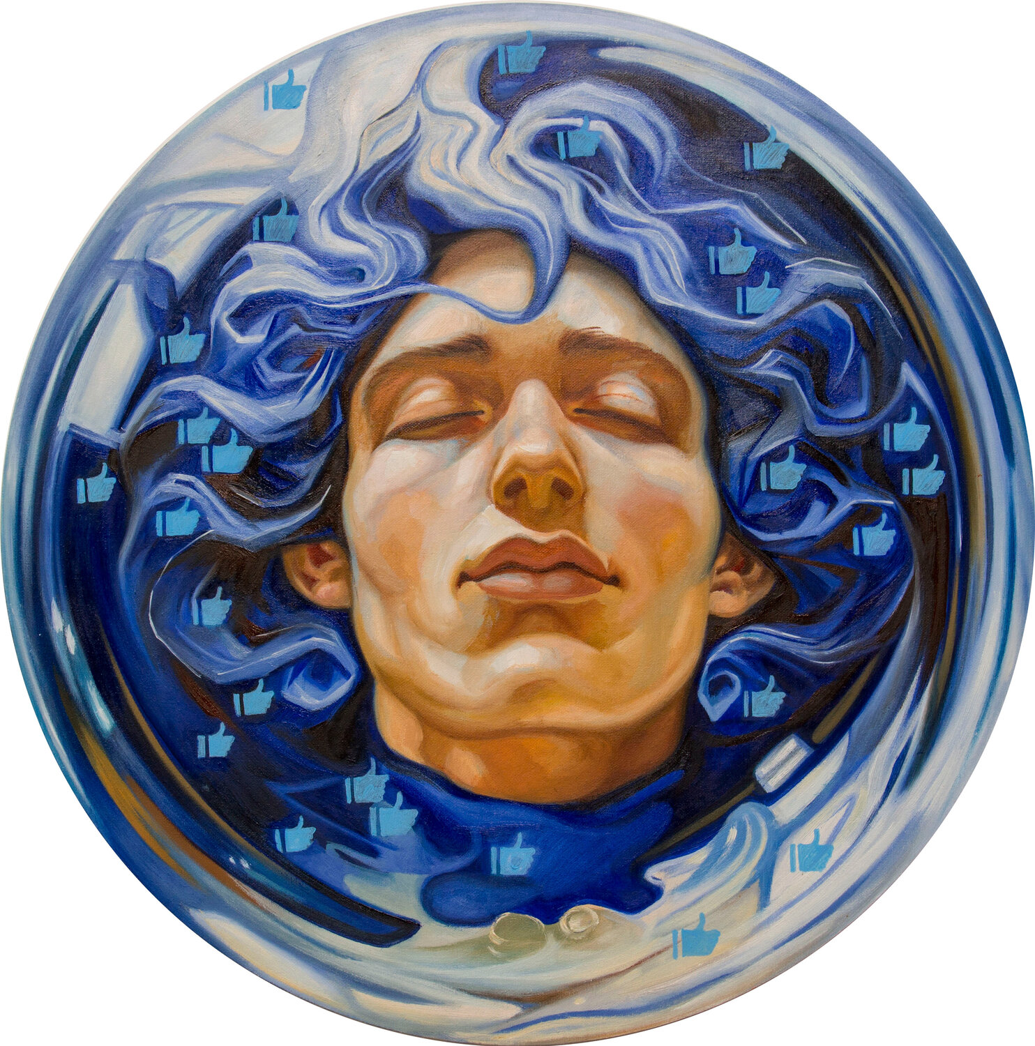 In einer Informationsblase N1 Yaroslav Kurbanov Original painting for sale