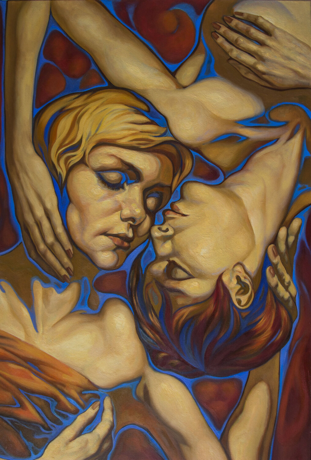 Girlfriends 2 Yaroslav Kurbanov Original painting for sale