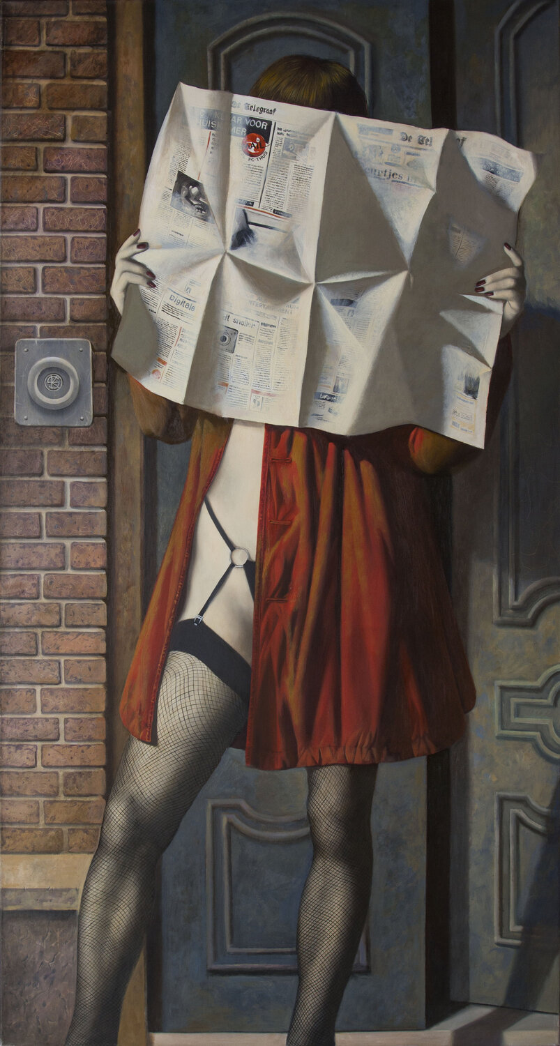 THE NEWS FROM AMSTERDAM Yaroslav Kurbanov Original painting for sale