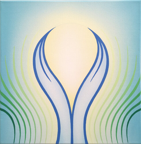 HEILENDE HÄNDE 2 / Healing Hands 2 by Krisztina Dózsa-Farkas, Painting for Sale on Select