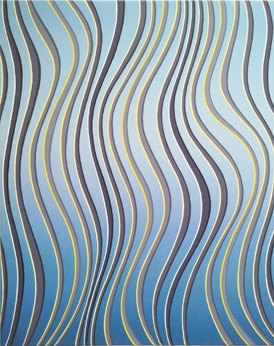 SCHWINGUNGEN / Vibration by Krisztina Dózsa-Farkas, Painting for Sale on Select
