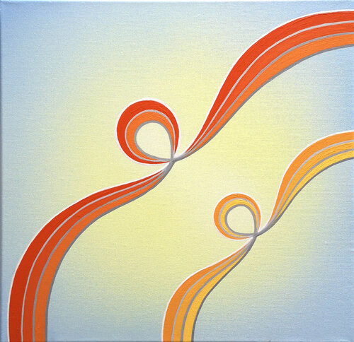ICH SCHÜTZE DICH / I protect you by Krisztina Dózsa-Farkas, Painting for Sale on Select