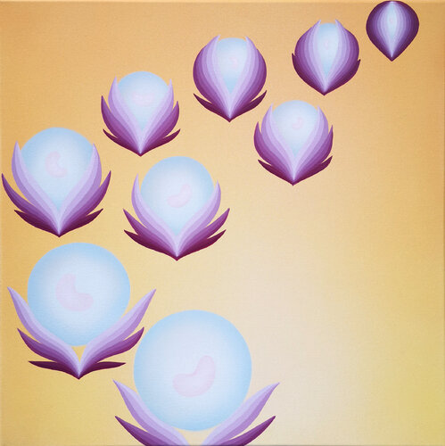 ENGEL AUF ERDEN / Angels on Earth by Krisztina Dózsa-Farkas, Painting for Sale on Select