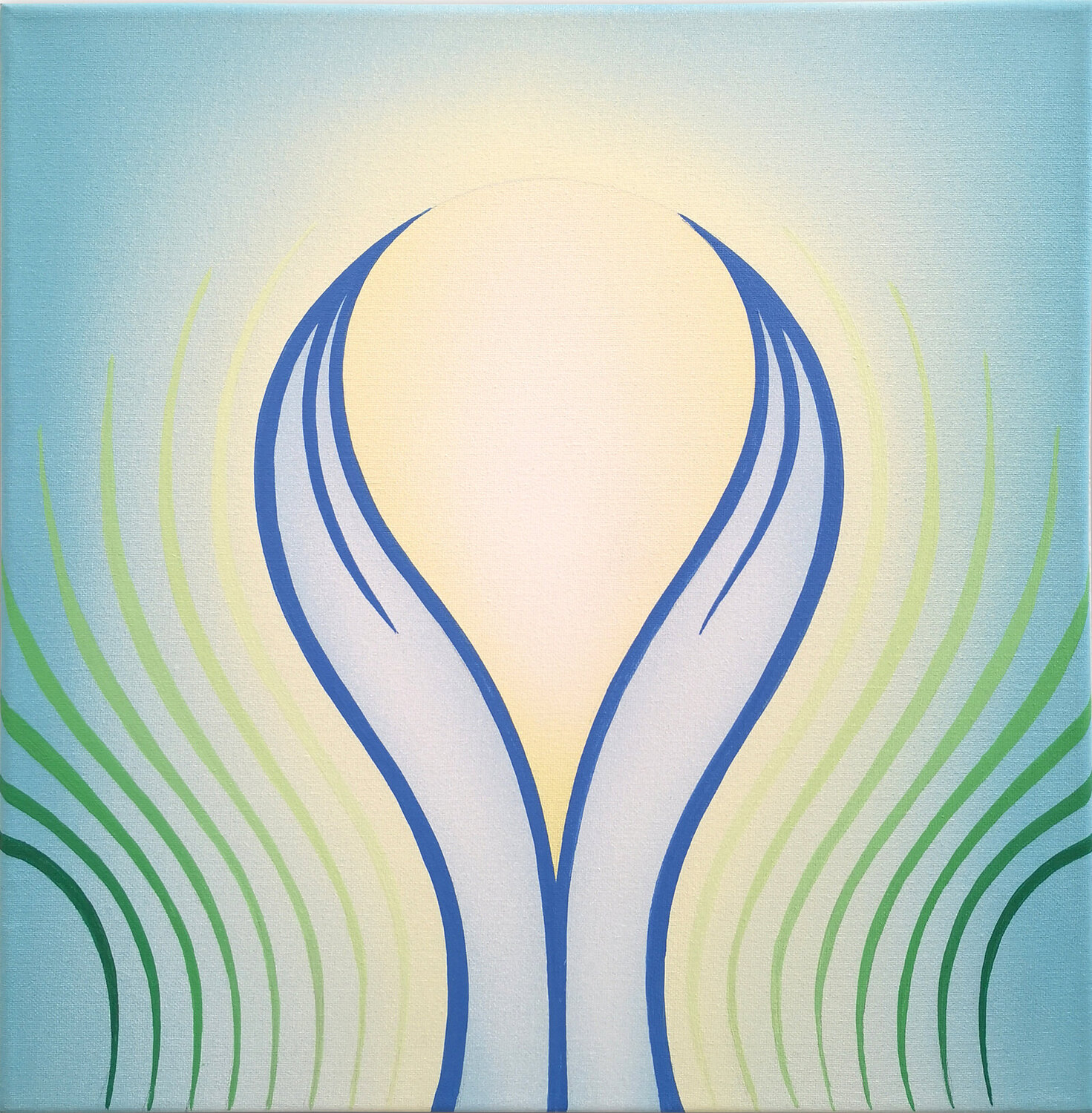 HEILENDE HÄNDE 2 / Healing Hands 2 Krisztina Dózsa-Farkas Original painting for sale