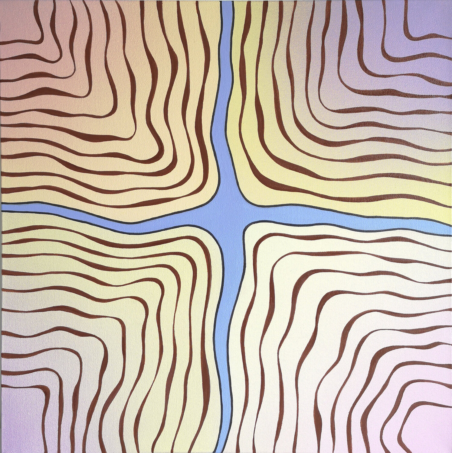 ENTSCHEIDUNGSWEGE / Decision processes Krisztina Dózsa-Farkas Original painting for sale